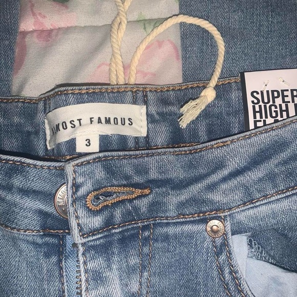 forever21 flare jeans with tie in back! - Picture 3 of 3